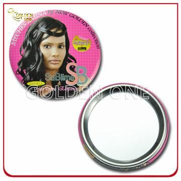 Lovely Girl Single Sider Metal Tin Make up Mirror