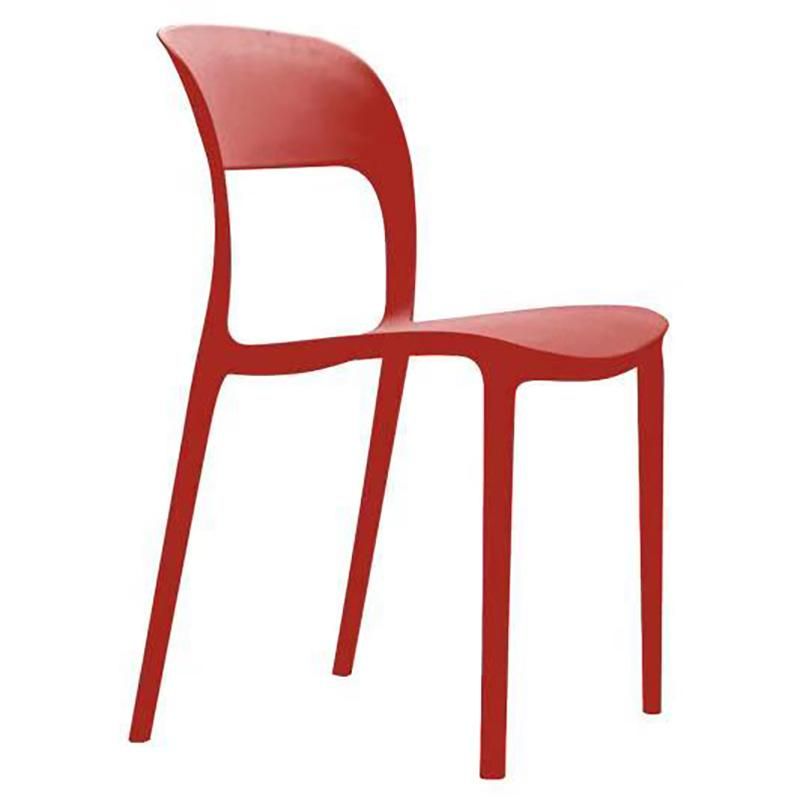 Wholesale Outdoor Furniture Modern Style Garden Furniture Nice Plastic Chair Eco-Friendly PP Armless Dining Chair