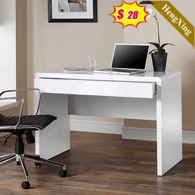 Hot Sell High Quality White Color Square School Office Furniture Wooden Storage Computer Table with Drawers