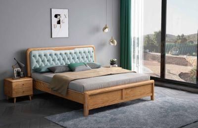 Custom Modern Bedroom Furniture Wooden Single Luxury Queen King Size Double Wood Beds