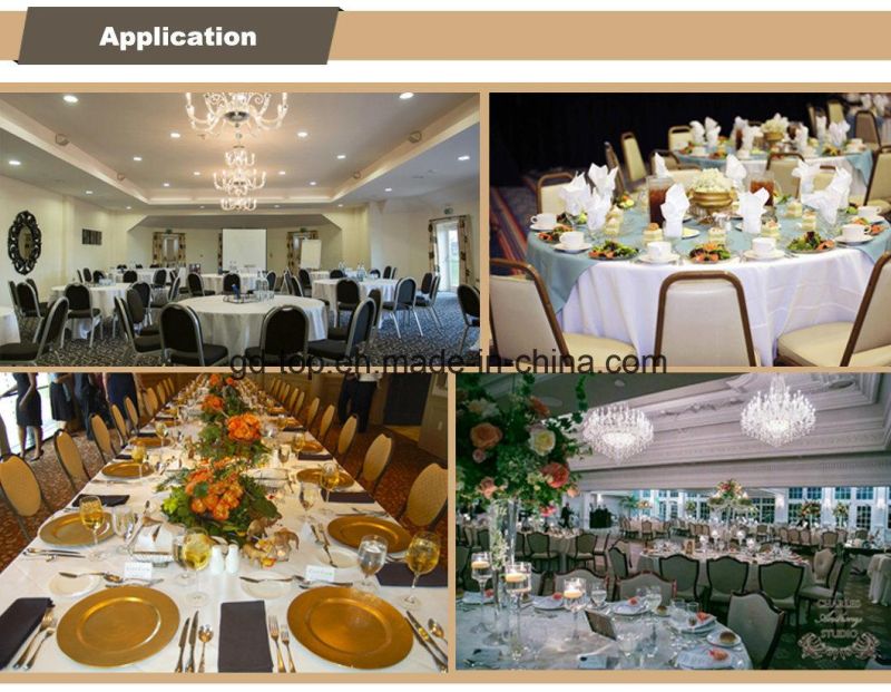 Top Furniture Classical Durable Aluminum Steel Banquet Wedding Chair for Hotel Restaurant Furniture