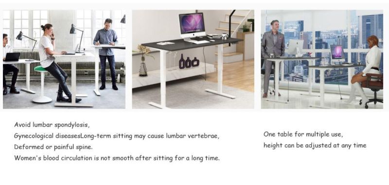 Chinese Manufacturers Simple Fashion Hand Lift Table Computer Desk Learning Desk Office Desk PC Desk