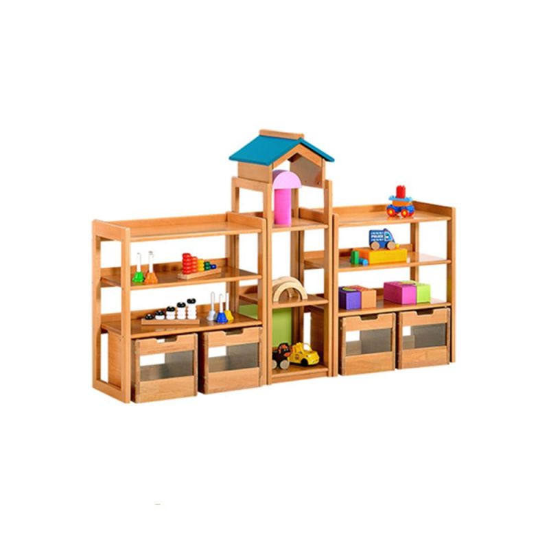 Day Care Center Kids Display Cabinet, School Furniture Children Cabinet, Playroom Furniture Toy Storage Cabinet, Preschool Combination Cabinet