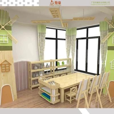Kids Storage Cabinet Furniture Kindergarten Wood Material Guangzhou Factory Price