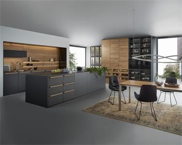 Luxury Design High Grade Stable Multifunctional Wood Veneer Kitchen Cabinet