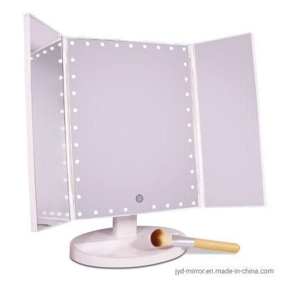 Table Tri-Fold Portable Makeup LED Cosmetic Mirror