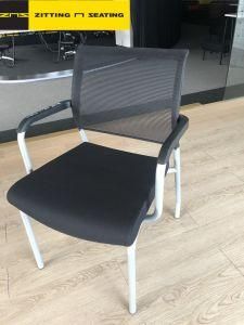 Yellow Visitor Conference Training Chair with Armrest for Be535m