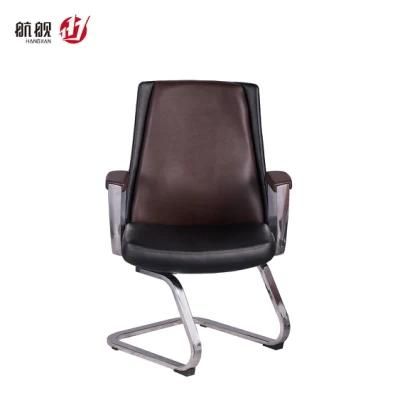 Leather Conference Chair/Stainess Steel Frame Visitor Chair/Modern Meeting Chair