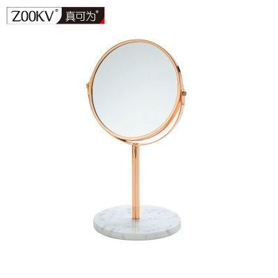 Customized Makeup Mirror Retro Desktop Dressing Table Mirror Hotel High-Definition Double-Sided Mirror Desktop Beauty Mirror