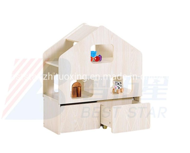 Hot Sales Playroom Furniture Wooden Daycare Display Cabinet, Kids Room Cabinet Children Toy Storage Cabinet, Kindergarten and Preschool Furniture Cabinet