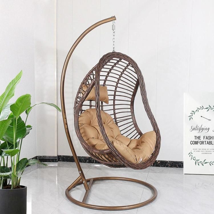 Modern Design Outdoor Egg Wicker Hanging Garden Home Rattan Swing Chair