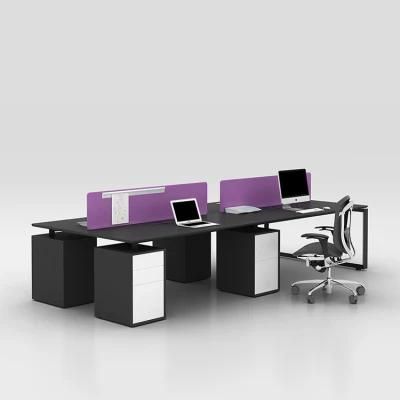High Quality Fashion Design Standard New Model Modern Modular Workstation Furniture with Pedestals