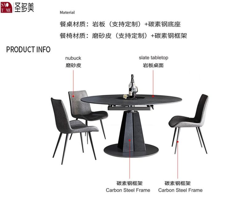 Dining Room Furniture Easy Adjustable Slate Dining Table