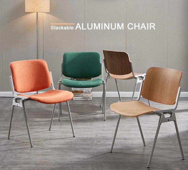 Modern Home Design Aluminum Stackable Furniture Chair Living Room