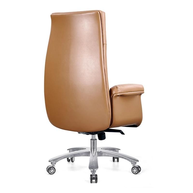 High Back Swivel Staff Boss Executive Modern Real Cow Leather Office Chair