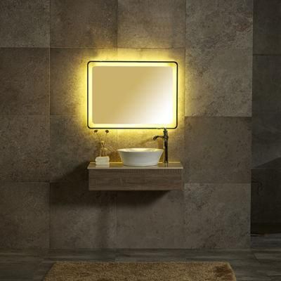 Wall Hung Plywood Bathroom Cabinet with LED Mirror for Wholesale (2006)
