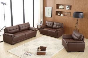 Brown Home Modern PU Leather Sofa