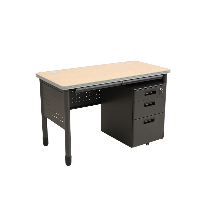 High Quality Metal Desk Officer Table with Decorative High-Pressure Laminate Top