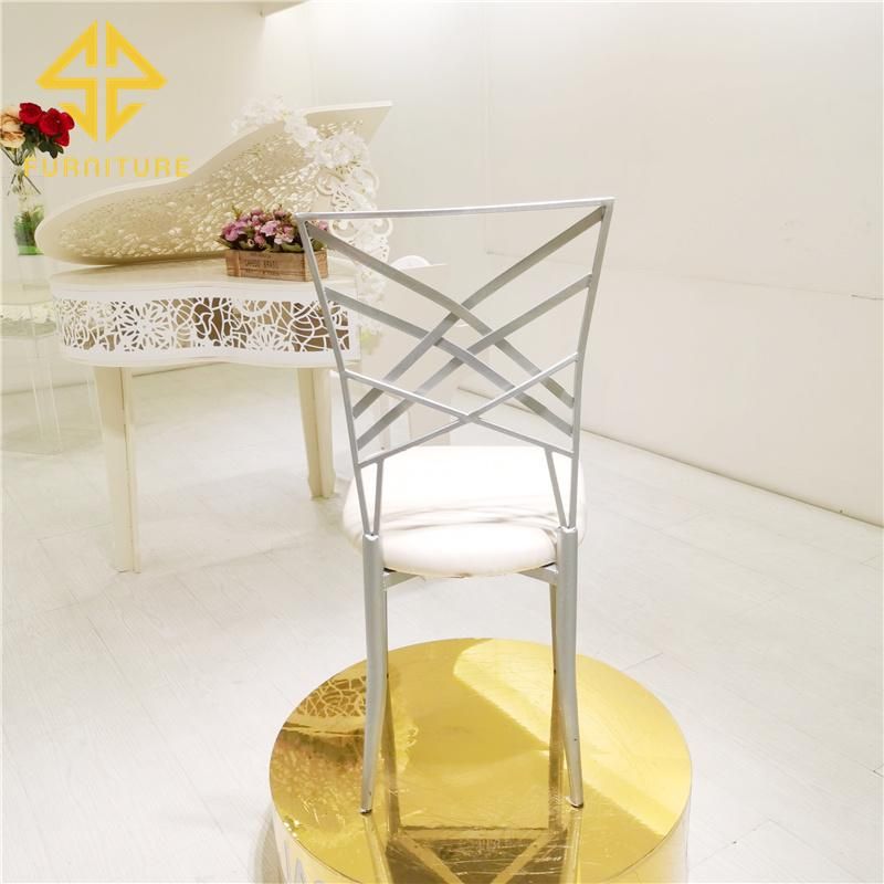 Wholesale Cheap Hotel Banquet Furniture Sliver Wedding Chair