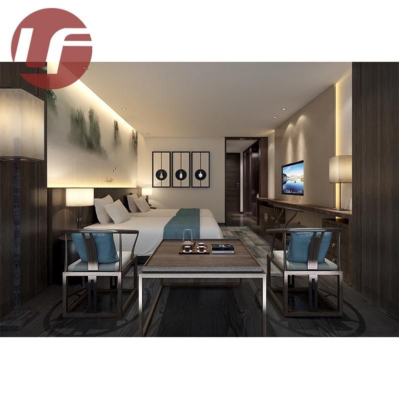 Modern Solid Wood Luxury Hotel Bedroom Set Furniture