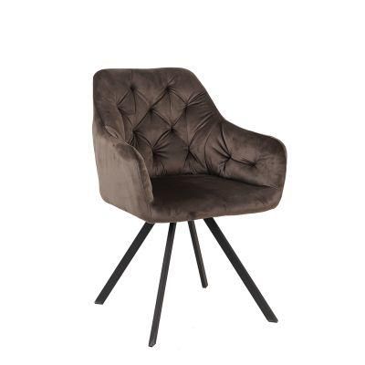 Dining Furniture Modern Hotel Home Restaurant Furniture Velvet Furniture Upholstered Fabric Dining Chair