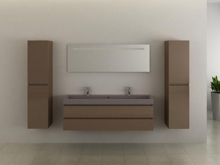 2022 New Design Wall Mounted Cabinet Bathroom Furniture with Ceramic Countertop