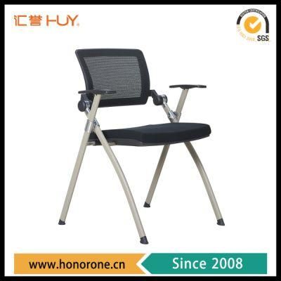 Fabric Back Office Chair with Writing Board for Training School Meeting Conference
