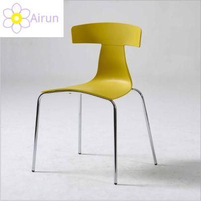 Fashion Colorful Adult Backrest Waiting Chair Exhibition Office Training Conference Plastic Chair