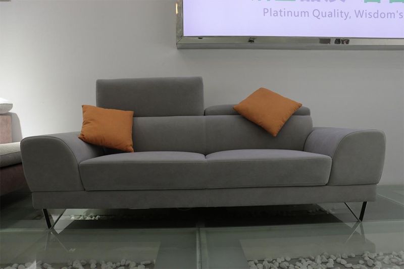 Custom Modern Tufted Standard Cozy Linen Fabric Soft Cushion 3 2 Seater Living Room Sofa