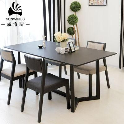 Modern Dining Room Furniture Nordic Design Wooden Dining Table and 4 Chairs Set