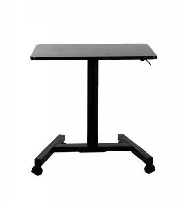 Gas Spring Height Adjustable Desk with Black Color / Computer Desk for Office Furniture