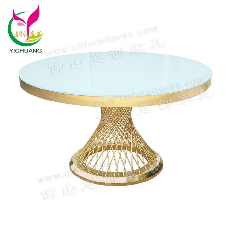 Postmodern Light Luxury Home Guest Restaurant High-End Large Apartment Glass Stainless Steel Dining Table