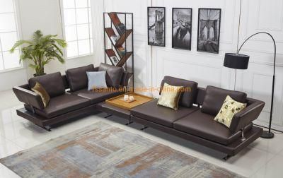 Modern Top Leather Luxury 2 3 Seater Home Furniture European Style Living Room Leisure Sofa