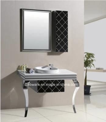 Stainless Steel Bathroom Furniture/ Bathroom Vanity / Marble Countertop