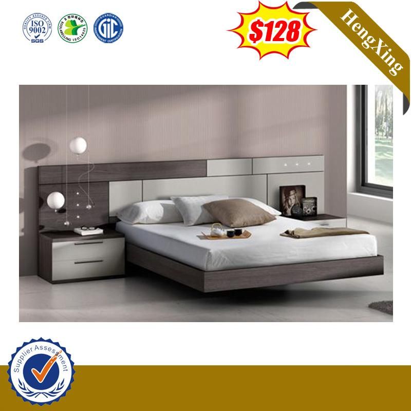 New Design Queen Size Single Bed Wooden Hotel Bedroom Furniture