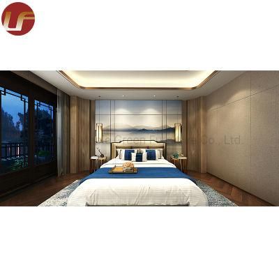 Modern Holiday Inn Hotel Bedroom with Wooden Furniture