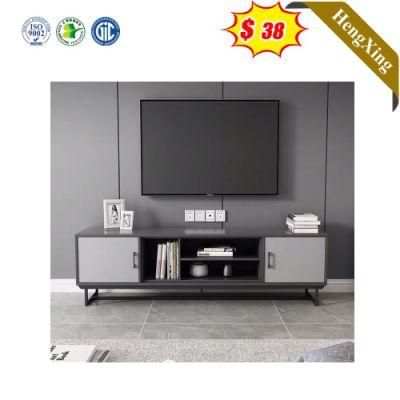 Modern Wooden Light Grey Color Living Room Furniture Storage TV Stand with Drawers