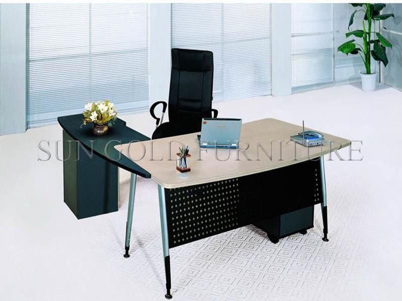 (SZ-OD323) 2019 Wholesale Simple Wooden MDF L Shaped Executive Office Table Office Desk