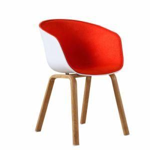 Popular Comfortable Modern Living Room Luxury Leisure Furnitures Fabric PP Chair with Transfer Metal Leg