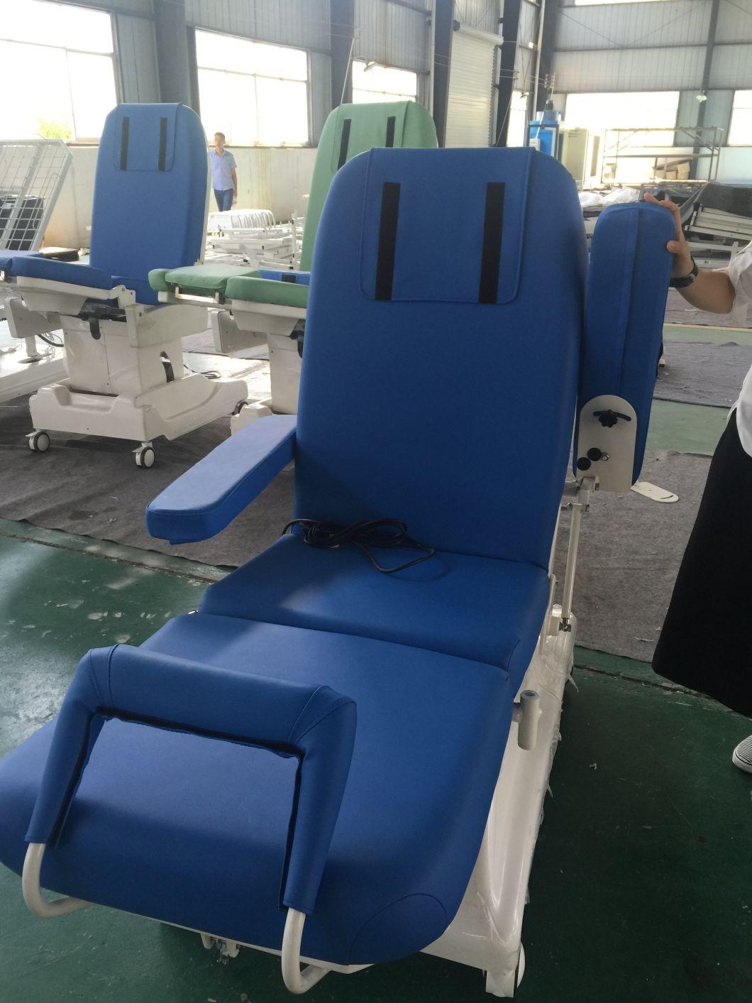 Factory Clinic Medical Therapy Manual Dialysis Chair Hospital Use Blood Donation Chair