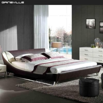 Modern Design Furniture Leather Bed Soft Beds for Bedroom Gc1622