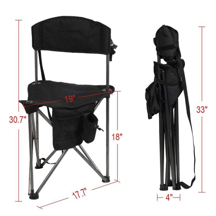 Small Folding Tripod Stool Camping Tripod Folding Chair Hunting Folding Chair