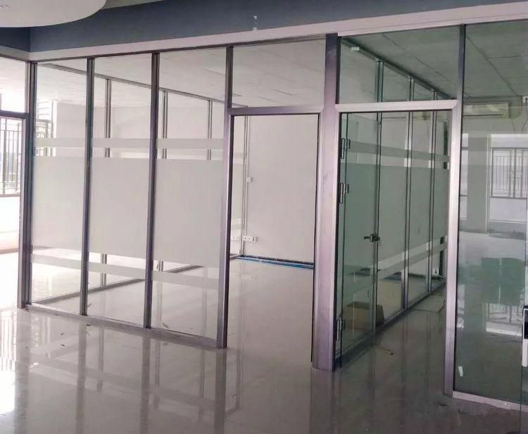 Modern High Quality Low Office Cheap Partition Aluminum Frame Partition Shutter Glass Partition