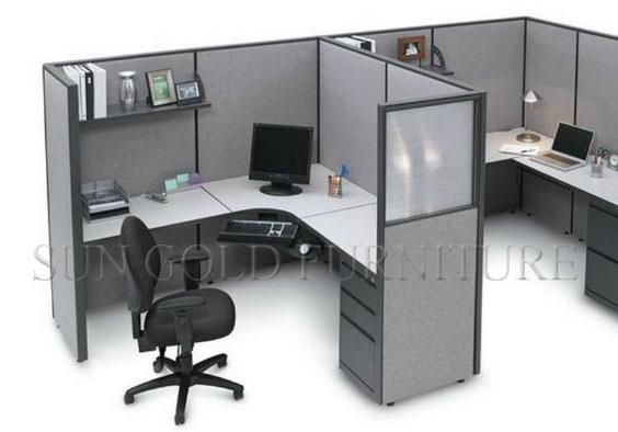 Made in China MDF High Partition Commercial Workstation Desk (SZ-WS165)