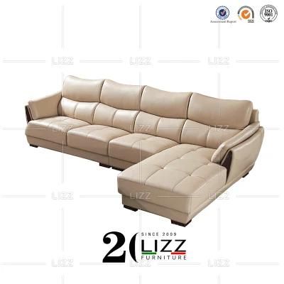 High End Quality Contemporary Simple Design Home Furniture Living Room Genuine Leather Sofa