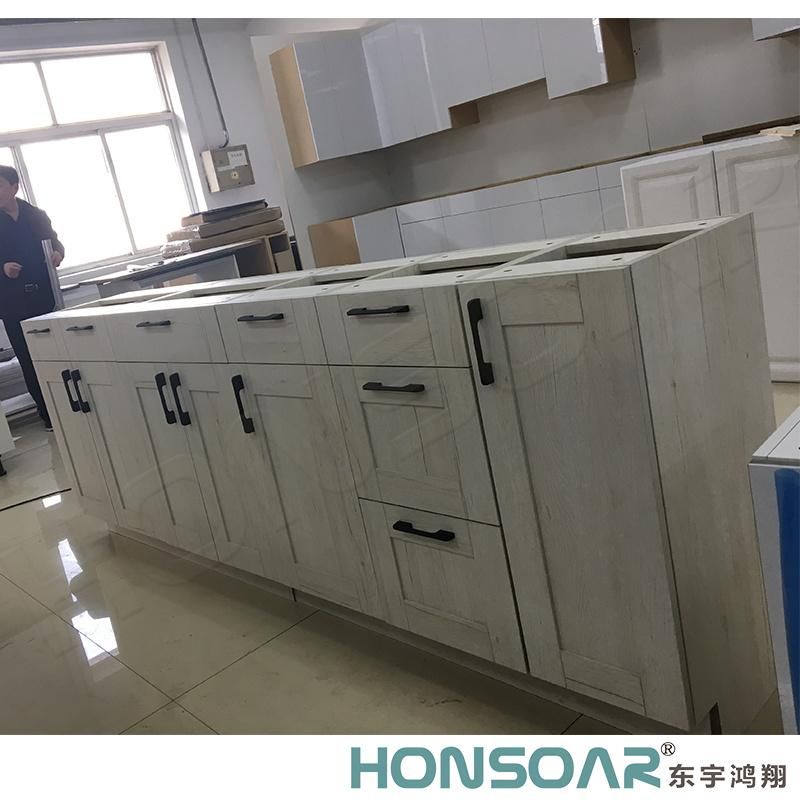 Melamine Particle Board Kitchen Cabinets with Different Kinds Style Cabinet