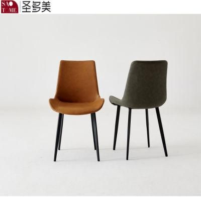Hot Selling Metal Modern PU Furniture Dining Chair