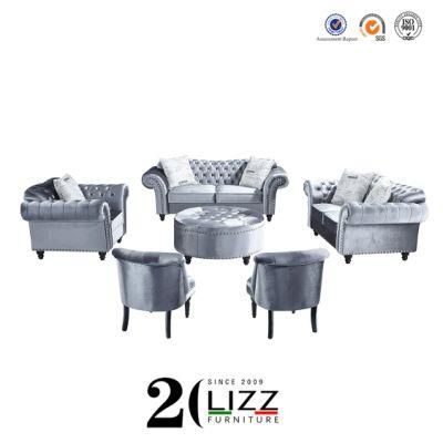 American Upholstery Modern Sectional Fabric Home Furniture Sofa Set