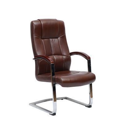 High-Back PU Executive Conference Redwood Armrest Vintage Lobby Ergonor Office Chairs