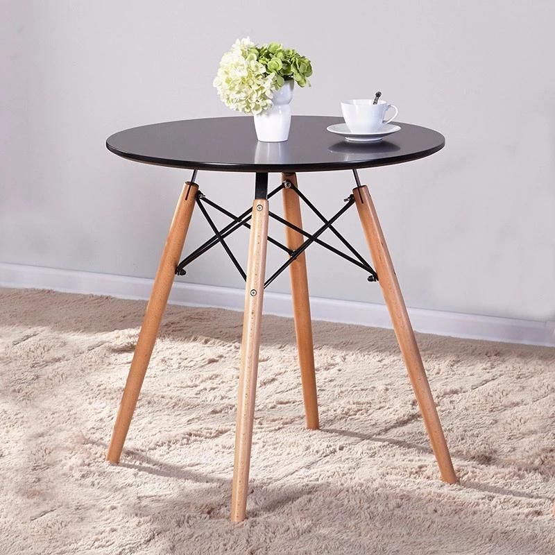 Modern Wooden Restaurant Home Outdoor Furniture Round White MDF Dining Table